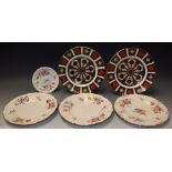 Royal Crown Derby - two 1128 plates 22cm,