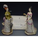 A Royal Worcester figure, Rosalind, 383/500, certificate; another, Melanie 175/500,