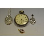 Silver Jewellery - Art Nouveau pendant; locket; etc,