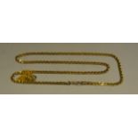 A 9ct gold chain; another, 7.