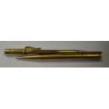 A Sampson Mordan & Co. 9ct gold projecting pencil 24.