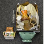 Household Goods - a Wadeheath jug; novelty teapot; Royal Albert teaware; flower trough;
