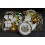 Ceramics - a Hostess part coffee service; a Bavarian gold coloured part coffee service;