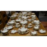 A comprehensive Royal Albert Old Country Roses pattern dinner service and tea service for twelve,