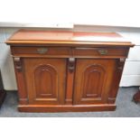 An Edwardian mahogany cabinet c.