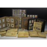 Cigarette Cards - various, stuck down and loose, including Speed, Army Badges,