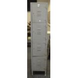 Architectural Salvage - a four section School locker,