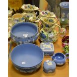 Ceramics - a Mason's 'Regency' pattern jug; others; a Wedgwood Jasperware fruit bowl;