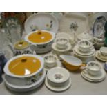 Ceramics - a Wedgwood Winchester pattern part tea service; a Johnson Bros.