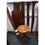 A late 20th century mahogany headboard and footboard;