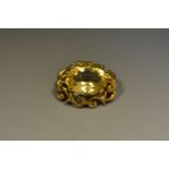 A Victorian pale citrine brooch