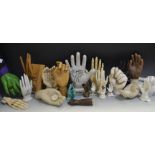 "Many Hands Make Light Work" - a collection of hands including Artists model;