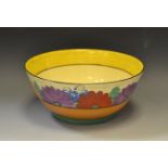 A Clarice Cliff 'Gayday' pattern bowl