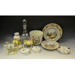 Ceramics - Coalport, The Crooked Cottage; others, The Coaching Inn,