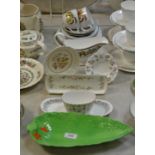 Ceramics - a Beswick salad leaf dish; a Spode sugar bowl;