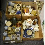 Stoneware and Ceramics - a Denby dinner service, including plates, side plates, saucers,