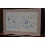 A Geldart print of cats and kittens in a variety of poses, limited edition 267/750, pencil signed,