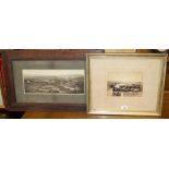 Photography - a 19th century b/w photograph, of a country village, including road,