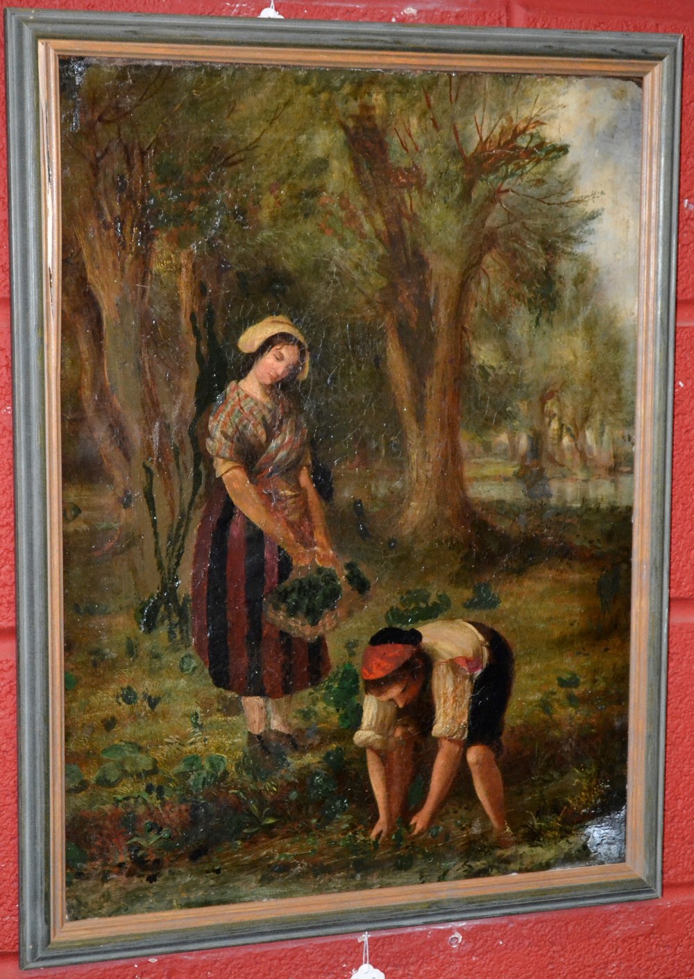 English School, (late 19th century) The Harvesters oil on canvas, 61cm x 45cm, framed.