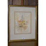 James Govett Regent's Park signed, dated 71, label to verso, watercolour, 28cm x 21.