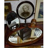 An early 20th century treen musical box, as a barrel, reg.no.