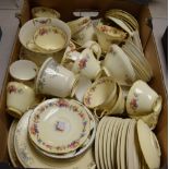 A Royal Doulton Juliet pattern part dinner and tea service comprising plates, side plates,