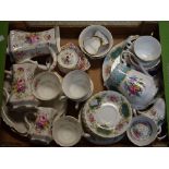 Ceramics - a Royal Albert Berkley tea service comprising six cups and saucers, six side plates,