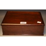 A Georgian mahogany four compartment card case