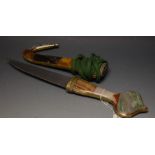 An agate mounted Jambaya dagger