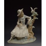 A Nao Spanish porcelain figure, Playing With Doves, Daisa,