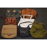 Handbags - a The Bridge brown leather shoulder bag; a Liz Claiborne tote type bag;