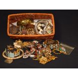 A box of costume jewellery