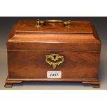 A George II mahogany tea caddy