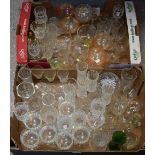 Glassware - an extensive collection of stemware,