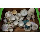 Ceramics - a Royal Albert early 20th century tea service comprising six cups ad saucers,