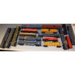 Trains - Triang CP rail 1553 locomotive; others RSA passenger coaches;