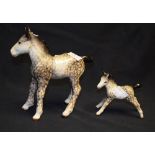 A Beswick model Shirehorse foal, Rocking Horse Grey,