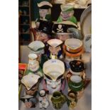 Ceramics - toby jugs to include Royal Doulton Long John Silver large and miniature toby jugs;