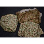 Textiles - a pair of Liberty curtains, Briarwood, another pair,