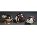 Royal Crown Derby Paperweights - Riverbank Beaver,