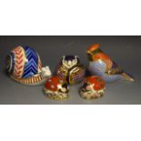 Royal Crown Derby paperweights - a snail,