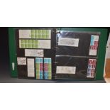 ** Stamp /stamps Green album with GB Stamps.