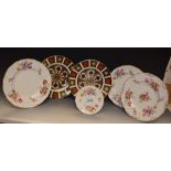 Royal Crown Derby - two 1128 plates 22cm,