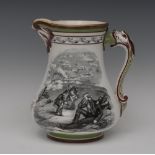 A Samuel Alcock & Co The Royal Patriotic jug,