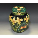 A contemporary Moorcroft Carousel pattern ginger jar and cover, designed by Rachel Bishop,