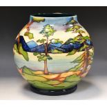 A contemporary Moorcroft Algonquin Park pattern vase, designed by Sian Leeper,