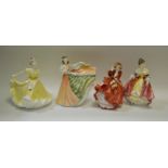 A Royal Doulton figure, 'Southern Belle', HN2229; others,