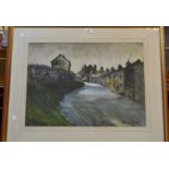 George Cunningham (1924-1996) Hollow Gate, Bradwell, Derbyshire signed, watercolour,