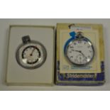 Watches - a Temor chrome cased open face pocket watch, white dial, minute track, subsidiary seconds,