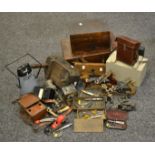 Tools - including a Mercier guage; mincer,